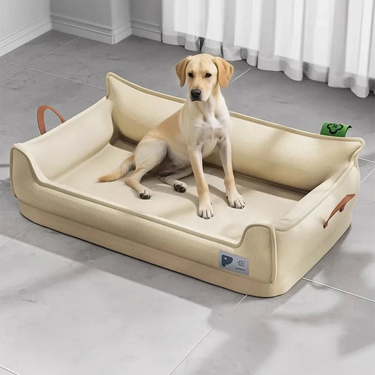 Orthopedic Leather Dog Bed Sofa - main product photo