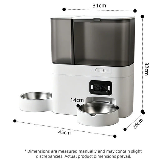 WiFi Automatic Pet Feeder with Camera - app control screen for remote feeding