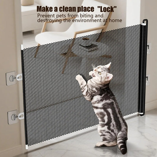 Retractable No-Drill Pet Gate - main product photo